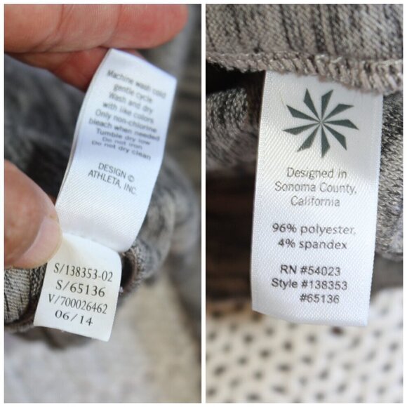 Athleta Funnel Neck Women Sweatshirt Size Large Long sleeves grey hoodie - Picture 7 of 8